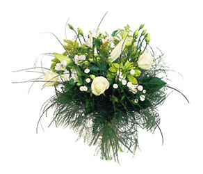 France- Bouquet of White Middle Stemmed Flowers from Flowers All Over.com 