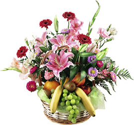 Poland- Fruit and Flowers Arrangement from Flowers All Over.com 