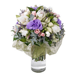 Pastel Posy in Vase from Flowers All Over.com 