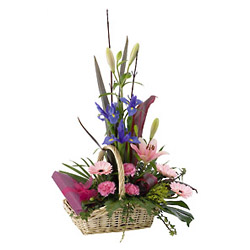  Basket of Flowers & Chocolates from Flowers All Over.com 