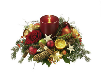 Switzerland- Christmas Arrangement from Flowers All Over.com 