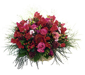 France- Mixed Flowers in Red from Flowers All Over.com 