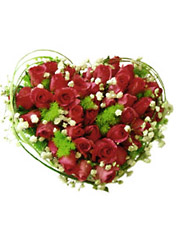 Thailand- Heart Arrangement from Flowers All Over.com 