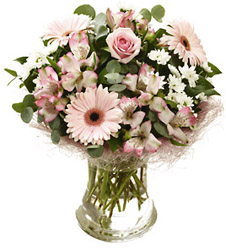 Perfect Gift Vase (pink) from Flowers All Over.com 