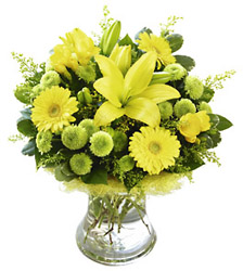 Perfect Gift Vase (yellow) from Flowers All Over.com 