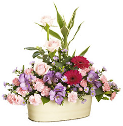 Ceramic Arrangement (pink) from Flowers All Over.com 