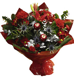 Christmas Hand-tied from Flowers All Over.com 
