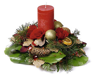 Ukraine- Christmas Arrangement from Flowers All Over.com 