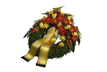 Germany- Wreath with Ribbon from Flowers All Over.com 
