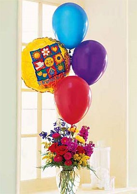 Balloons and A Boost<b> from Flowers All Over.com 