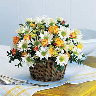 Sunshine In A Basket<b> from Flowers All Over.com 