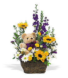 Birthday Bear and Buds<b> from Flowers All Over.com 