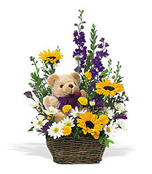 Birthday Bear and Buds<b> from Flowers All Over.com