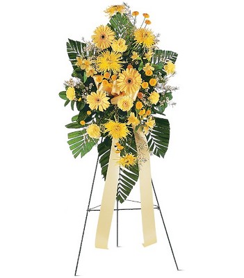 All Yellow Standing Spray from Flowers All Over.com 