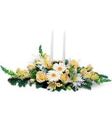 Winter White Centerpiece<b> from Flowers All Over.com 