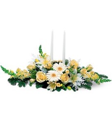 Winter White Centerpiece<b> from Flowers All Over.com