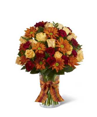 Golden Autumn Bqt from Flowers All Over.com 